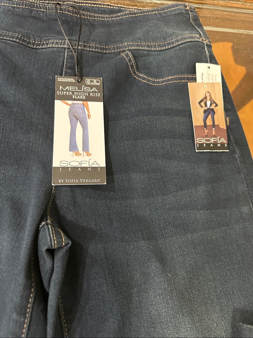 Ladies Sofia Jeans, (Melissa) HIgh Rise Flare. - Picture 2 of 6